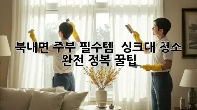 북내면 주부 필수템! ✨ 싱크대 청소 완전 정복 꿀팁 🍯
